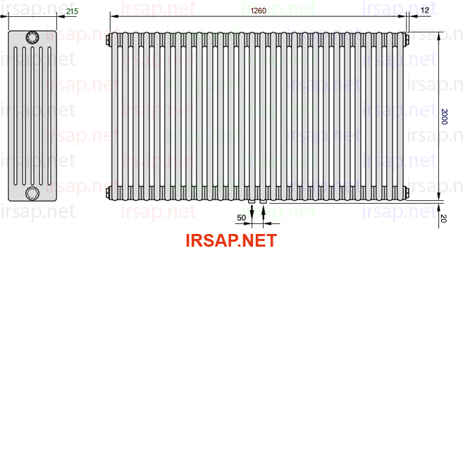Радиатор IRSAP Tesi 62000/28 T50 CL 01